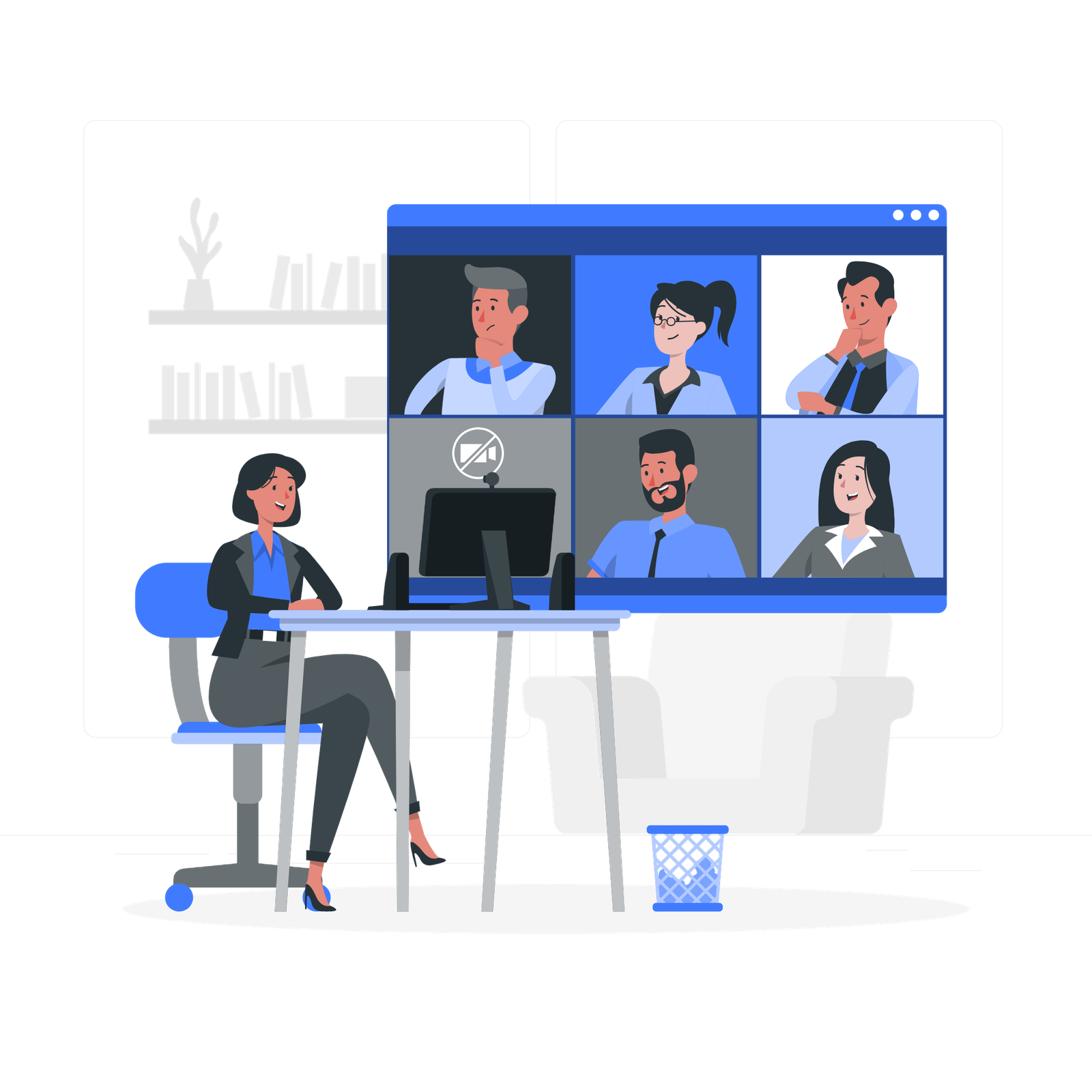 Video Appointments Storyset PNG